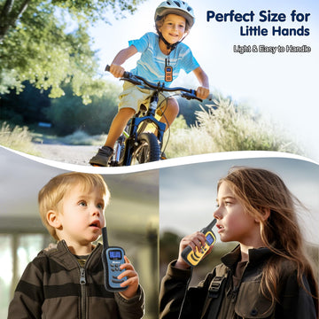 Quolix Walkie Talkies For Kids 3 Pack, Rechargeable Kids Walkie Talkies Toy For 3-12 Yro Boys, Long Range Walkie Talkie With 22