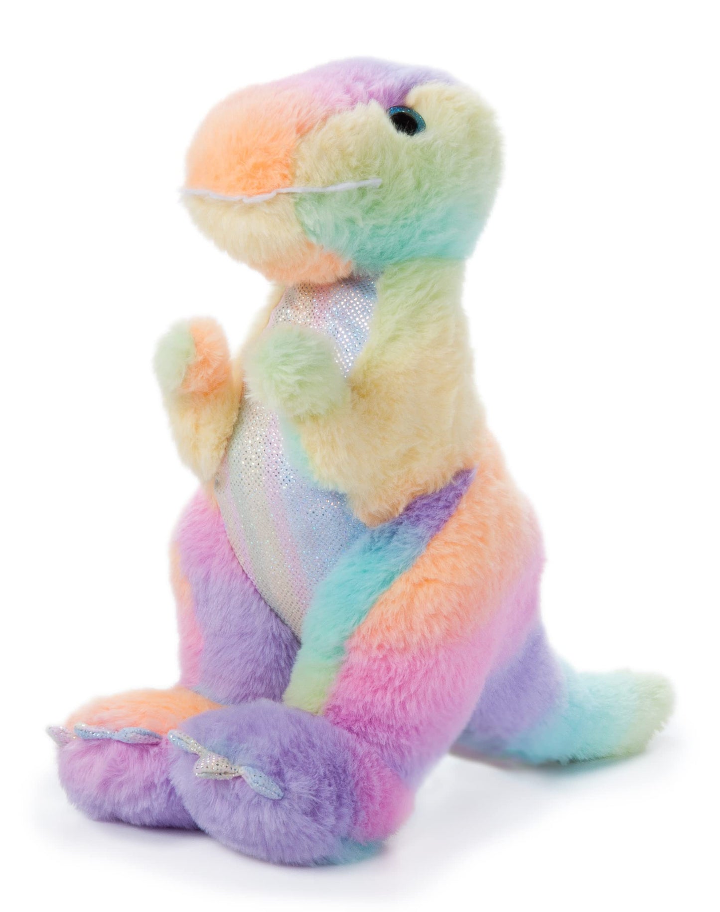 The Petting Zoo T-Rex Stuffed Animal Plush Toy, 12 inch, Multi, Made from Recycled Materials, Model 421802