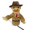 Okegztoa 16'' Puppets Entriloquist Puppet,Hand Puppets For Kids Plush Detective Puppets For Adults With Removable Mouth Puppet F