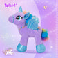 Houwsbaby 14 Purple LED Light Up Unicorn Stuffed Animal,Unicorn Plush Toy,Glowing Horse Plush Toy Night Light Glitter Present