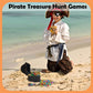 AiFanS Treasure Chest for Kids - Medium Plastic Chest with 288 Gold Coins & Gems - Perfect for Pirate Parties and Games