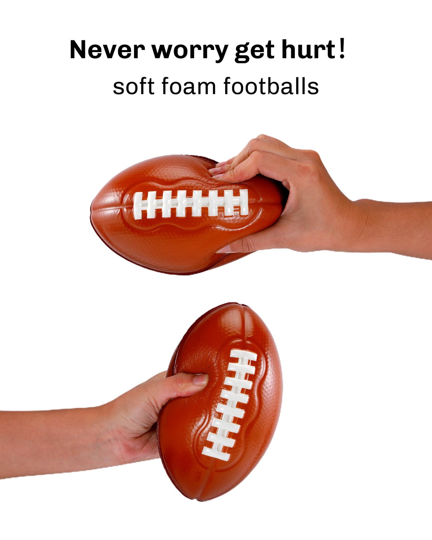 Cigocivi 6.7'' Foam Footballs Toys For Boys 6-15 Years Kids, Football Party Favors Christmas Xmas Birthday Gifts, Cool Boy Toys