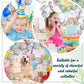 Meanplan 100 Pcs Link Balloon Linking Balloon Latex Linkable Balloons Connected Wedding Party Decoration(Gray,6 Inch)