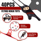 Shindel 40PCS Stretchy Flying Ninjas, Funny Elastic Slingshot Ninja Toys for Boys Girls Great Birthday Gifts Party Favors Classr