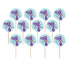 Amscan 401975 - Mermaid Wishes Kids Birthday Party Food Cake Picks 8.8cm - 24 Pack