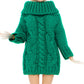 Bjdbus Winter Turtleneck Sweater Clothes For 11.5 Inch Girl Doll Accessories (Dark Green)