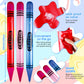 Raiten 12 Pcs Inflatable Crayons Jumbo 41.34 Inch Big Blow up Crayon Set Thick Large Inflatable Crayon Decorations Giant Crayons