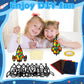QOUBAI 32 Sets Outer Space Rocket Suncatchers Craft Kit, Colorful Paper Crafts for Home Decor, Classroom, Kids' Birthday Gifts, QB1080