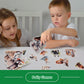 CHEFAN Jungle Animal Felt Board Story Pieces, Flannel Figures Precut Graph Wild Zoo Animals Themed for Preschool Early Learning
