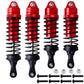Aluminum RC Shocks for 1/10 Traxxas Slash 4x4 Rustler 4X4 VXL Shocks Stampede 4X4 Shocks Hoss 4X4 Monster Truck,Front & Rear, Re