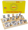 Wooden Domino Train Domino Trays - 8 Solid Wood Domino Holders with 3 Tilted Rows for Ideal Visibility - Domino Holders for Domino Game  Mexican Train Dominoes  Chickenfoot Dominoes  Cuban Dominoes