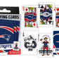 Masterpieces Family Games - Nfl New England Patriots Playing Cards - Officially Licensed Playing Card Deck For Adults, Kids, And Family