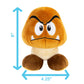 Club Mocchi Mocchi- Super Mario Plush - Goomba Plushie - Squishy Mario Toys - Plush Collectible Mario Figures - Soft Plush Toys