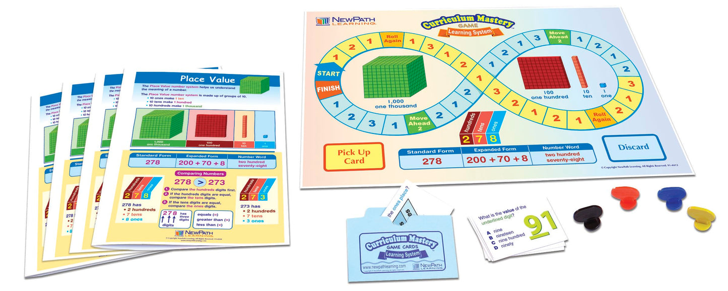 NewPath Place Value Learning Center Game, Grades 1 to 2