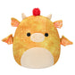 Squishmallows 12-Inch Dieric Yellow Dragon Plush - Soft Fabric, Official Jazwares Toy