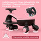 Glaf Electric Wiggle Car Ride On Toys For Kids 3+ Years Old Electric Vehicles For Toddler Boys Girls With Rechargable Battery Powered Pedal Anti-Rollover Wheels With Lights (Black)
