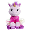 Just Play Ek World 7-Inch Small Unicorn Plush Stuffed Animal, Pink Star Shirt And Rainbow Skirt, Soft Fabric, Kids Toys For Ages 3 Up