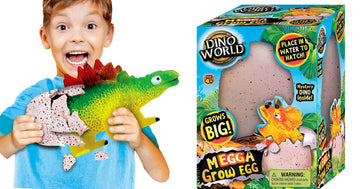 Ja-Ru Giant Dinosaur Egg Growing Toys (6 Eggs) Magic Surprise Hatching Toys For Kids. Hatch & Grow In Water Dinosaur. Bath Toy. Party Favors & Easter Basket Fillers. 1747-6S