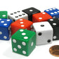 Koplow Games Set of 10 Large 19mm Opaque D6 Dice - 2 Each of 5 Assorted Colors - Plastic