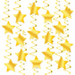 KatchOn, Gold Star Hanging Swirls - Pack of 30, No DIY | Gold Star Decorations for Party | Hanging Stars Decoration for Birthday