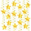 KatchOn, Gold Star Hanging Swirls - Pack of 30, No DIY | Gold Star Decorations for Party | Hanging Stars Decoration for Birthday