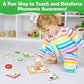 Torlam Phonics Puzzles Rhyming Games Phonics Games Flash Cards For Kids Toddler, Learn To Read Spelling Reading Sight Words, Short A E I O U Blends Site Words For Preschool Kindergarten Homeschool