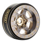 INJORA 1.0 Plus Brass Beadlock Wheel Rims 6-Spoke Wheels for TRX4M AX24 SCX24 FCX24 1/24 1/18 RC Crawler,42g/pcs (Grey)