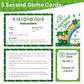 gisgfim St. Patrick's Day 5 Second Game 108 Simple Question Cards Digital Timer and 5 Second Hourglass Question Card Game for mature-themed Family Party Travel Night Sleepover Think Fast and Shout Out Answer