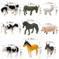 Ppxmeeudc 24 Mini Farm Animal Figurines, Realistic Figures, Educational Toys For Toddlers, Cake Toppers, Scene Decorations