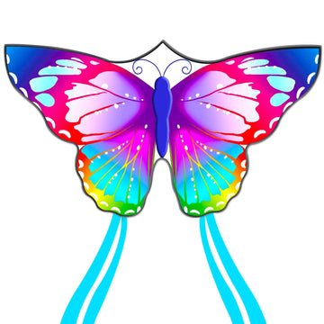 Flying Hoofer Large Butterfly Kites for Kids and Adults, Easy to Fly and Assemble for Beginners and Toddlers, Comes with 300ft K