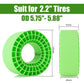 Injora 4Pcs Silicone Rubber Insert Foam For 146-149Mm (5.75'' Od) 2.2'' Tires(Green)