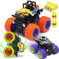 CozyBomB Monster Trucks Toys - 3 Pack Friction Powered Mini Push and Go Car Truck Playset Inertia Vehicle for Kids Best Christma
