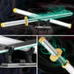 HIGH GODO Anime Cosplay decorative replica blades Building Set  806 Piece One White Ichimonji Yamato decorative replica blade  39IN Roronoa Zoro Katana with Scabbard and Bracket for mature-themeds and Kid 8+ (Luminous)