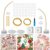 Balloon Arch Stand Kit, Bendable Half Arch Balloon Stand with Filling Water Base, 8.2Ft&5Ft Balloons Stands for Floor Suitable f