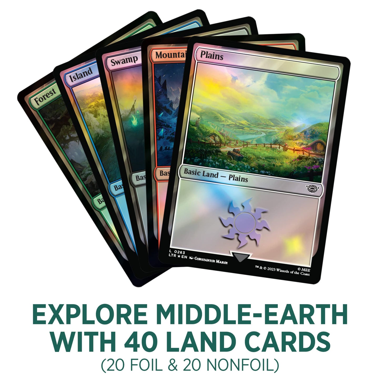 Magic: The Gathering The Lord Of The Rings: Tales Of Middle-Earth Gift Bundle - 8 Set Boosters, 1 Collector Booster + Accessories