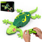 Wall Climbing Gecko RC Car Toy, Glow in The Dark Rechargeable Remote Control Robot Lizard with LED Eyes, Ceiling/Wall Dual Mode 