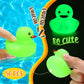 Tradder 50 Pcs 2 Inch Glow In The Dark Rubber Ducks Bulk Light Up St. Patrick'S Day Rubber Float Ducks For Bath Bathtub Baby Sho