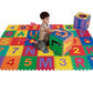 Toy Park Kids Alphanumeric EVA MAT Puzzle for Kids Indoor & Outdoor, Sensory Playmat for Babies with Alphabet & Numbers (1x1ftx9