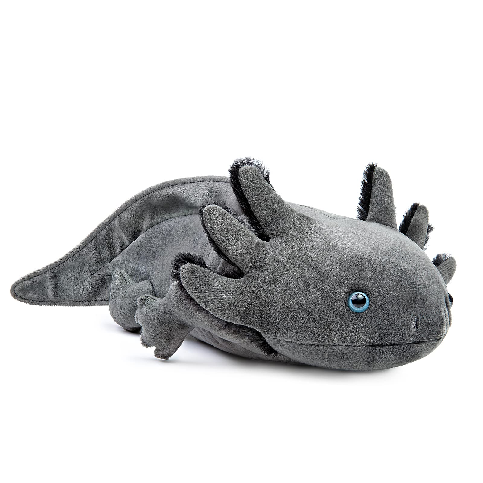 Zhongxin Made Axolotl Plush Toy - Simulation Gray Axolotl Fish Soft Creepy Stuffed Animals 21 Inch, Cute Gray Lizard Toys Real Plushie Toy, Gift Collection For Kids (Gray)