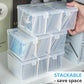 Vowcarol Plastic Top Loader Storage Box With Dividers, Trading Card Storage Box, Sports Cards Storage Box, Top Loader Case For Baseball Cards Storage- 1 Pack