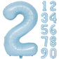 40 In Matte Blue Number Balloons Helium Foil Mylar Balloon Birthday Party Banquet Decoration Digital 2