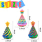 3 Pack Spiral Cone Fidget Toy, Pyramid Passthrough Sculpture, Mini Cones Pass Through Pyramid Fidget Toy For Stress And Anxiety