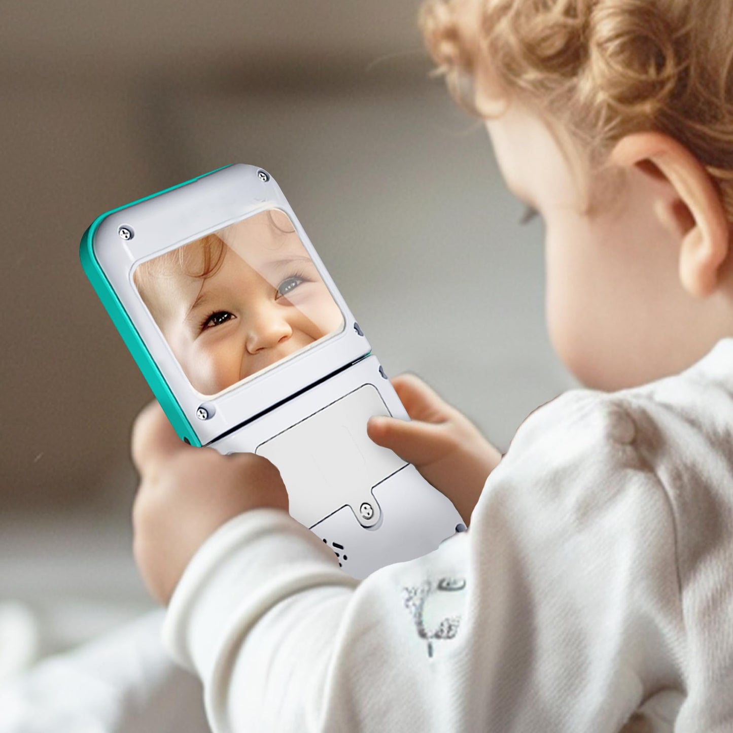 Iplay, Ilearn Baby Cell Phone Toy 6-12 Month, Toddler Flip Smartphone Pretend Play Mirror Sound, Kids Music Learning Montessori Travel Game, Infant Fun Birthday Gift 12-18M, Children Boy Girl 1 2 3 Yr