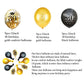 Jonhamwelbor 30Th Birthday Balloons Gold And Black Party Decorations 15 Pack 12 Inch Latex And Confetti Balloon Printed With Hap
