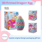 Thcbme 3D Printed Dragon, Dragon Eggs With Dragon Inside, 3D Dragon Egg,15'' Full Articulated Crystal Dragon For Children'S Day