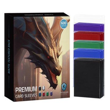 600Ct Mtg Card Sleeves, Clear Front Textured Back Card Sleeves Deck Card Protectors, Standard Size Card Sleeves For Magic The Ga