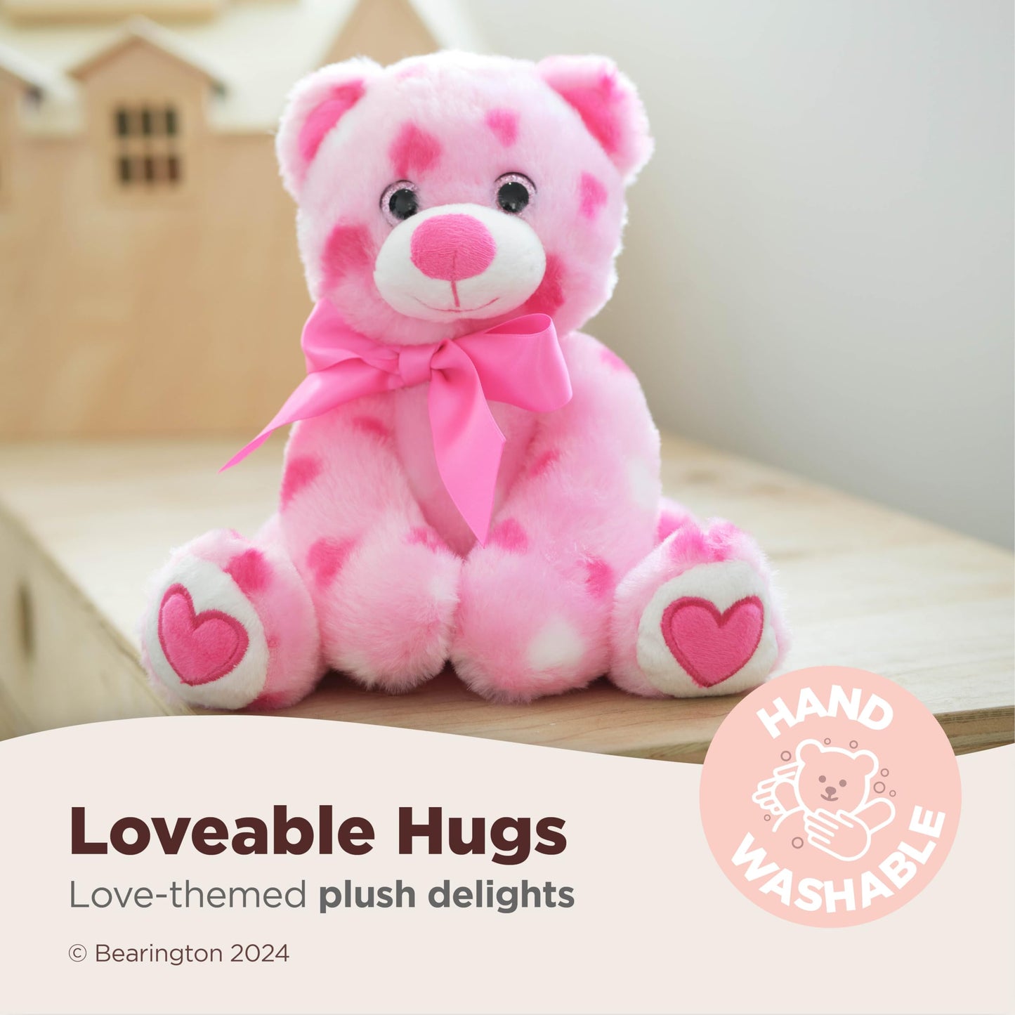Bearington Beary Blue Without You 10-inch Valentines Day Teddy Bear Plush - Miss You Gifts for Women - Get Well Soon Bear - Stuffed Animal Toy