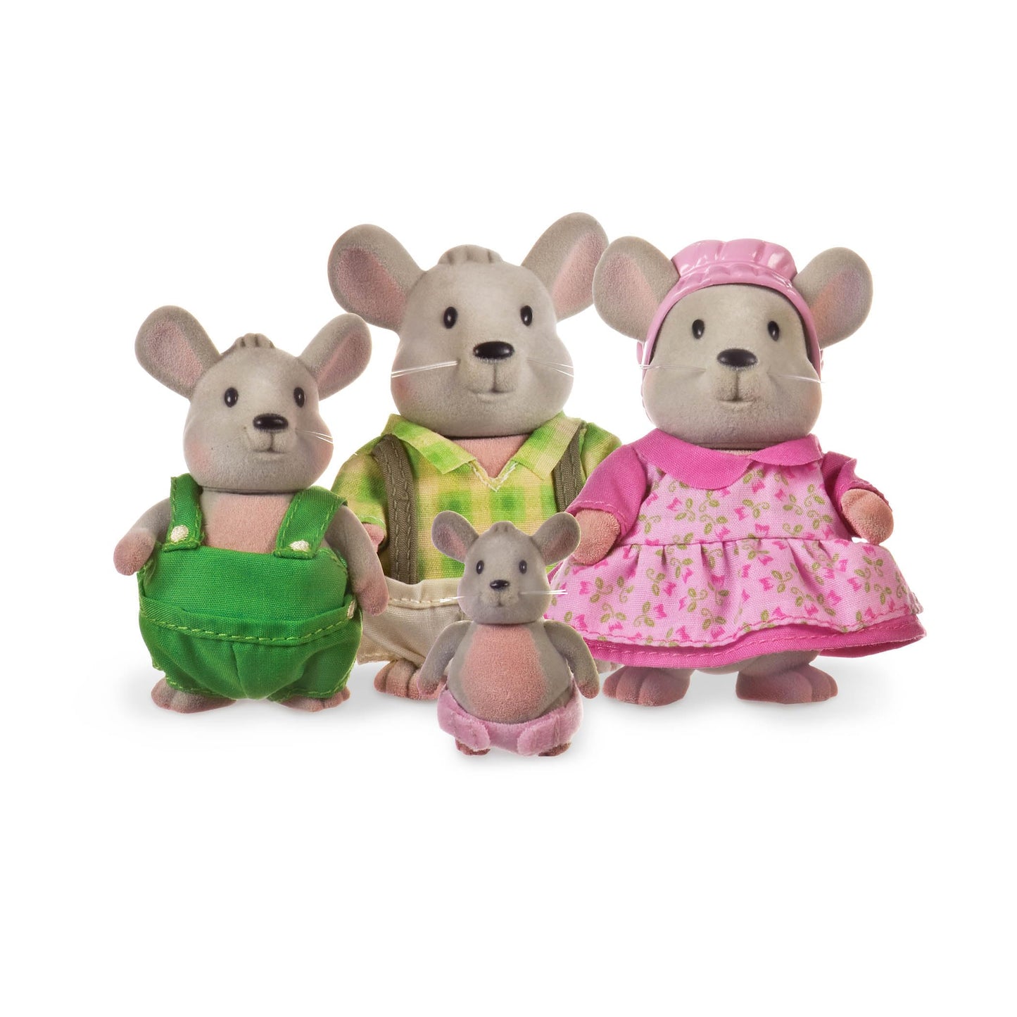 Li'l Woodzeez Handydandy Mice Family Set - 4 Collectible Dolls with Storybook - Multicolor - Perfect Gift for Kids Age 3+