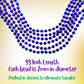 Mardi Gras Beads 33 inch 7mm, 12 Dozen, 144 Pieces, Royal Blue Necklaces with Doubloon