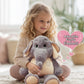 GailiMaiYa Elephant Stuffed Animal Big 15 ' ' Small Stuffed Elephant Plush Toy Soft Huggable Elephant Plush Cute Elephant Plush Toy for Girls Boys Kids Babies Gifts for Birthday Mother 's Day Christmas